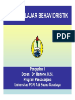 Hartono - TEORI BELAJAR BEHAVIORISTIK - 1