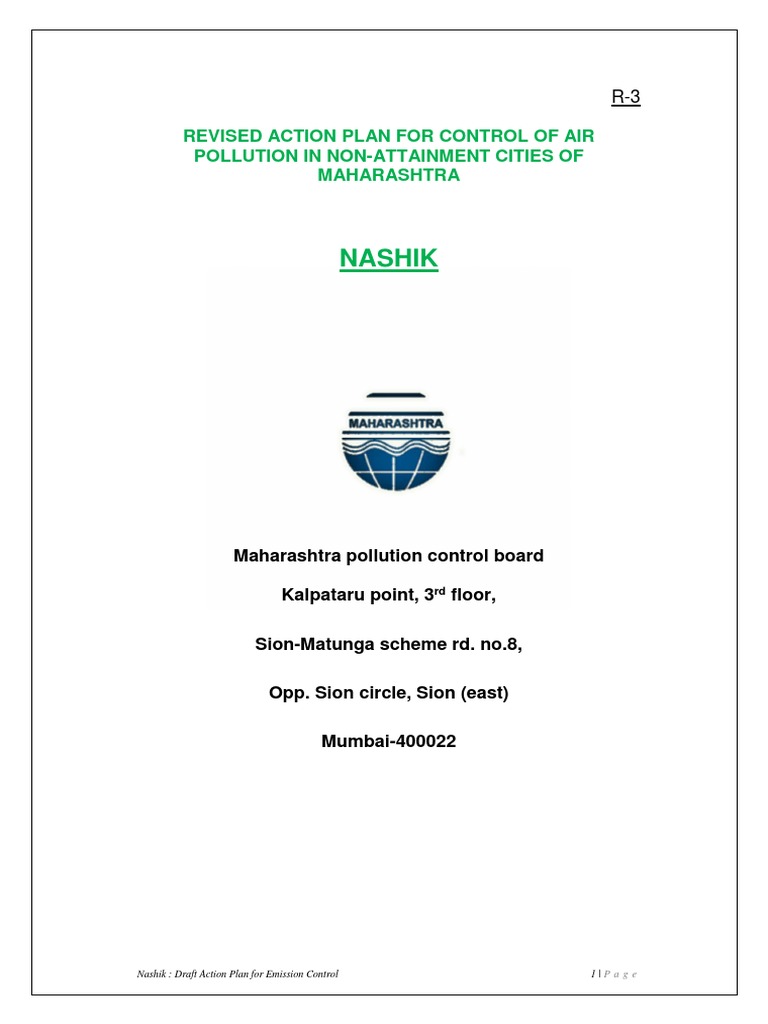 Revised Action Plan For Control of Air Pollution in Non-Attainment ...