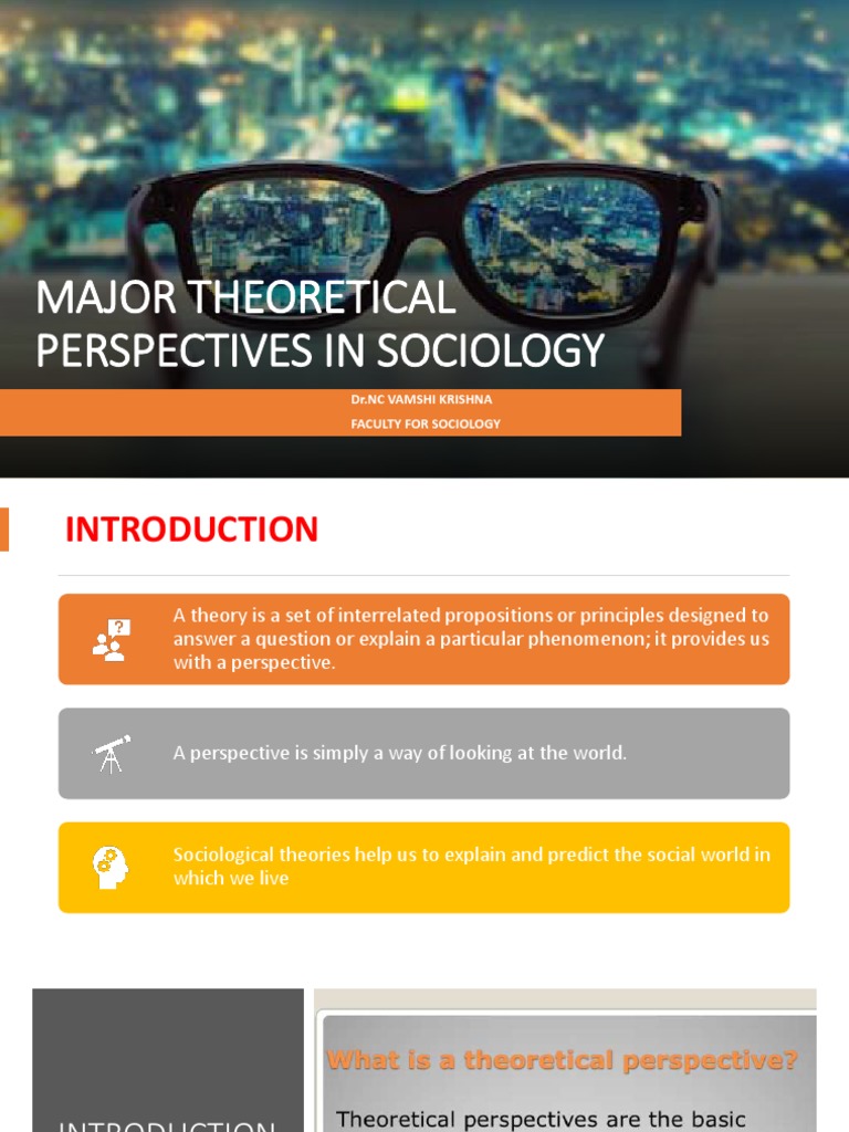 Lecture 9 Major Theoretical Perspectives | PDF | Sociology ...