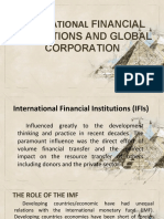 International Financial Institutions and Global Corporations