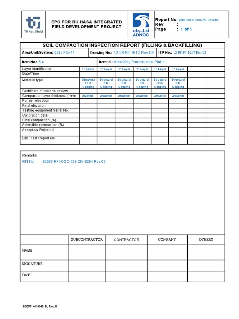 Soil Compaction Report for Engineers | PDF | Science & Mathematics ...