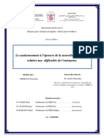 Le Cautionnement À L'épreuve de La Loi N° 73-17 Relative Aux Difficultés de L'entreprise