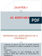 CHAPTER 7 Options (Al-Khiyarat) of A Contract (