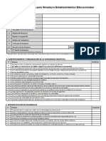 Lista de Verificación para Simulacro Establecimientos Educacionales