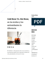 Hot Brew vs. Cold Brew - Revista Fórum Café