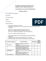 Format Penilaian Microteaching (PGSD)