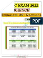 10th STD Science 100 Important Questions Eng Version 2022 by Arun