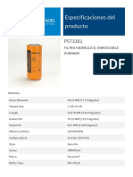 Especificaciones Del Producto: Filtro Hidráulico, Enroscable Duramax