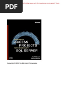 Microsoft Access Projects With Microsoft SQL Se