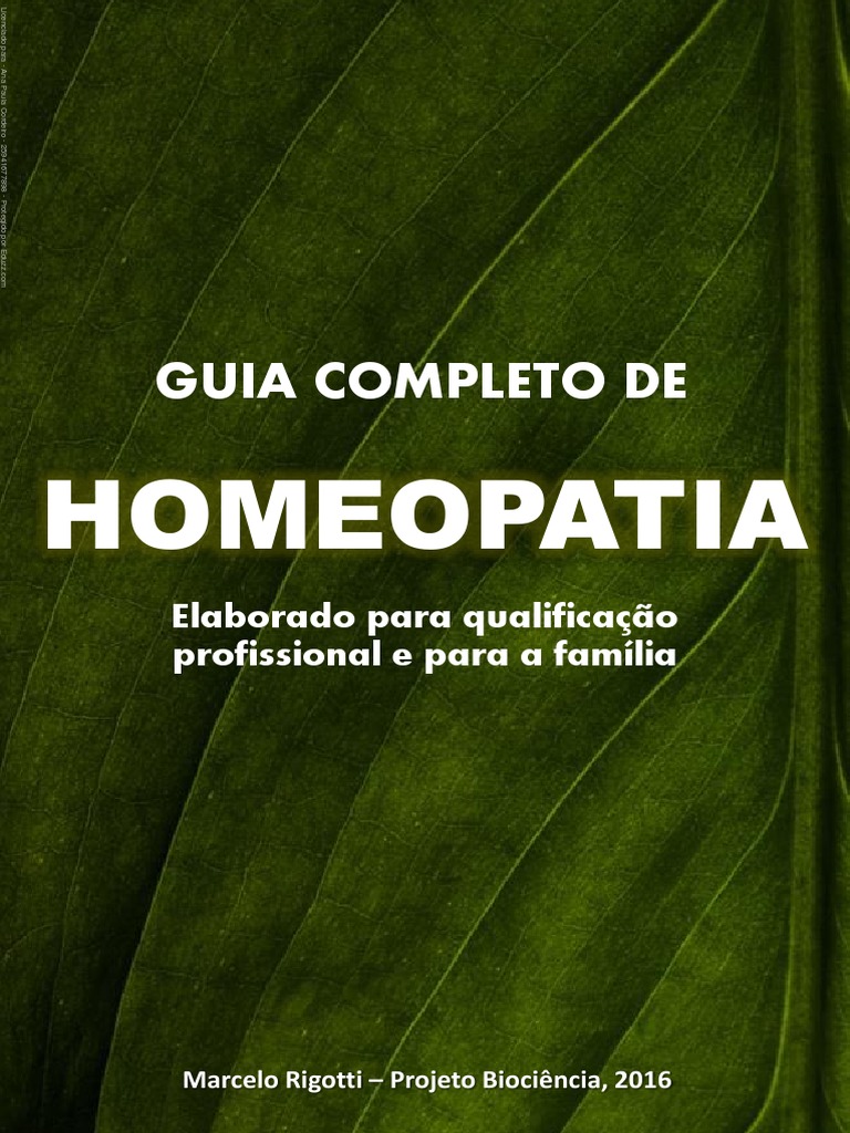 Apostila Homeopatia, PDF, Homeopatia
