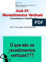 Aula 01 - Revestimentos Verticais