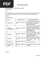 Lift Inspection Report