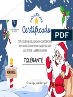 Certificado Santa Claus Navidad Infantil Moderno Colorido
