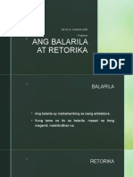 ANG BALARILA at RETORIKA-Midterm2-Mga Natatanging Diskurso Wika at Panitikan