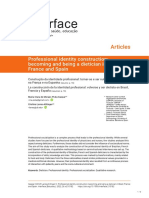 Articles: Professional Identity Construction: Becoming and Being A Dietician in Brazil, France and Spain