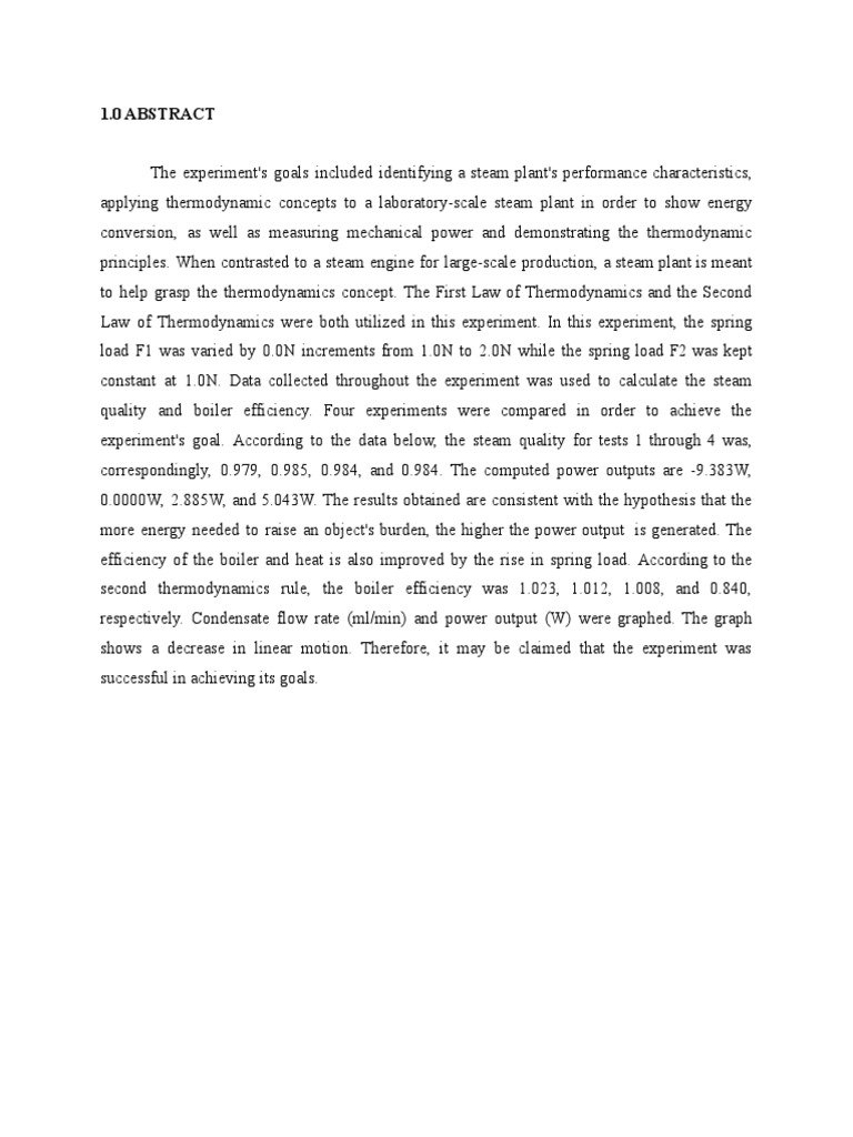 Experiment 2 Thermo 2 Pdf Steam Boiler