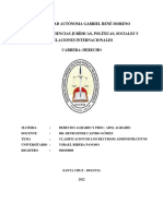 Clasificacion de Los Recursos Administrativos