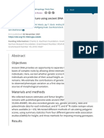 Predicting Skeletal Stature Using Ancient DNA - Cox - American Journal of Biological Anthropology - Wiley Online Library