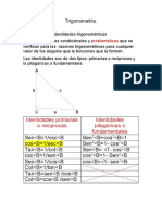 Identidades trigonométricas