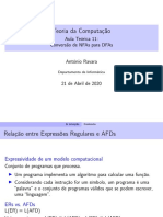 Teoria da Computação: Conversão de NFAs para DFAs