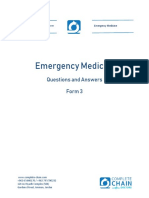 Emergency Medicine - Form 3