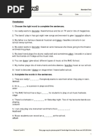 PRE-UT-U3S With Answers