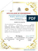Certificate For SHRUSTI. B For