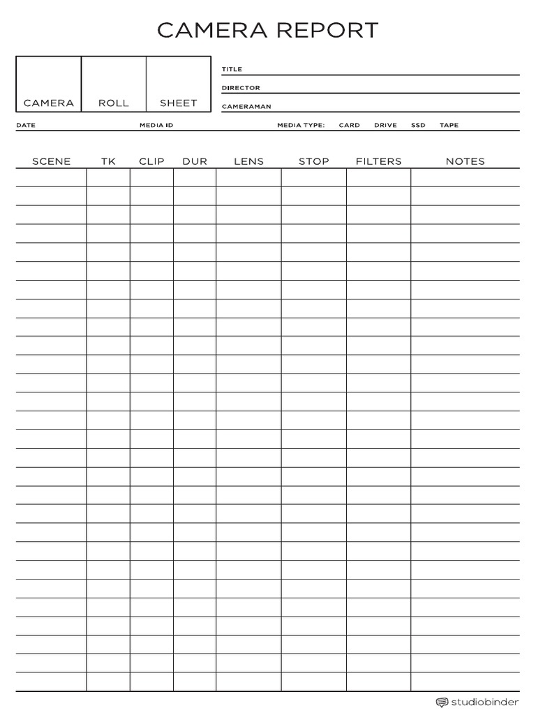 camera-report-template-studiobinder-pdf