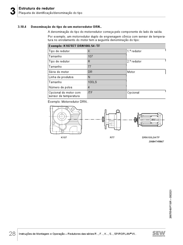 SEW Redutores Das Séries R.., F.., K.., S.., SPIROPLAN® W | PDF ...