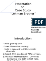 Case Study on Lehman Brothers Collapse in India