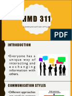 HMD 311 Communication Styles