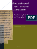 Cole, Zachary - Numerals in Early Greek New Testament Manuscripts. Text-Critical, Scribal, and Theological Studies