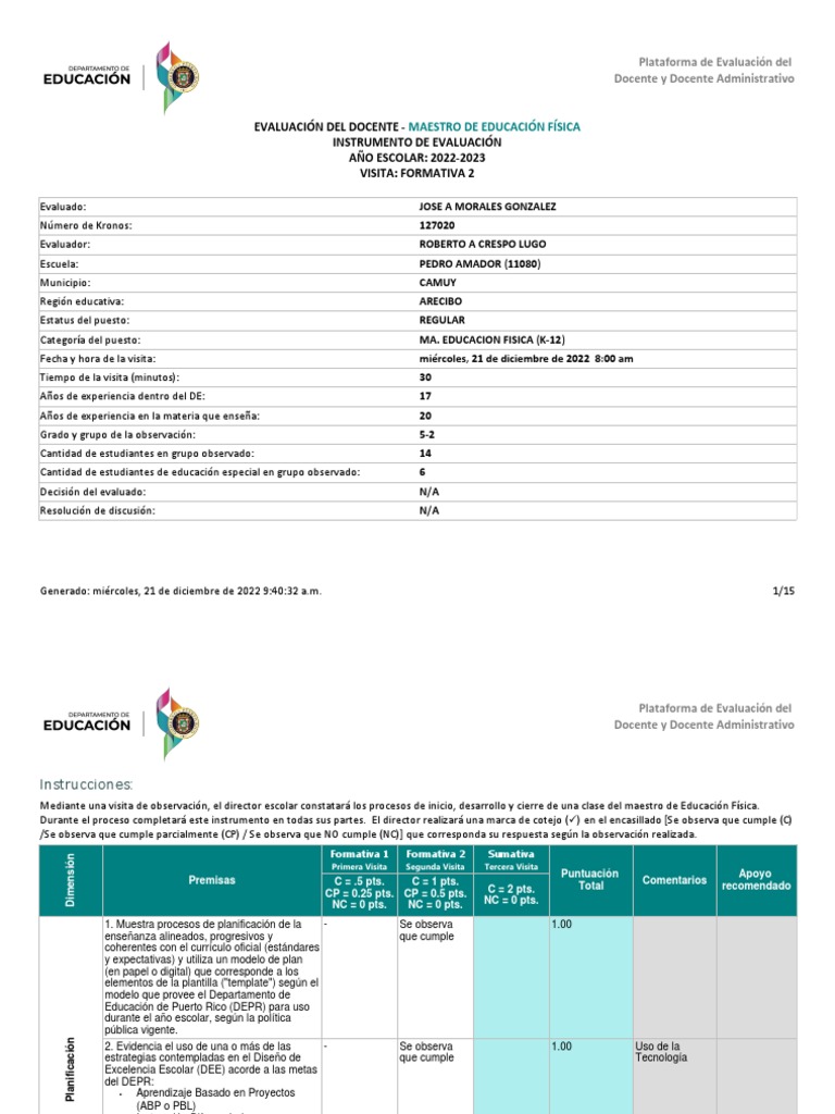 Instrumento+de+Evaluaci%c3%b3n 7 | PDF | Evaluación | Método de enseñanza