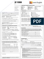 Lexis English 2022 Enrolment Form - Editable