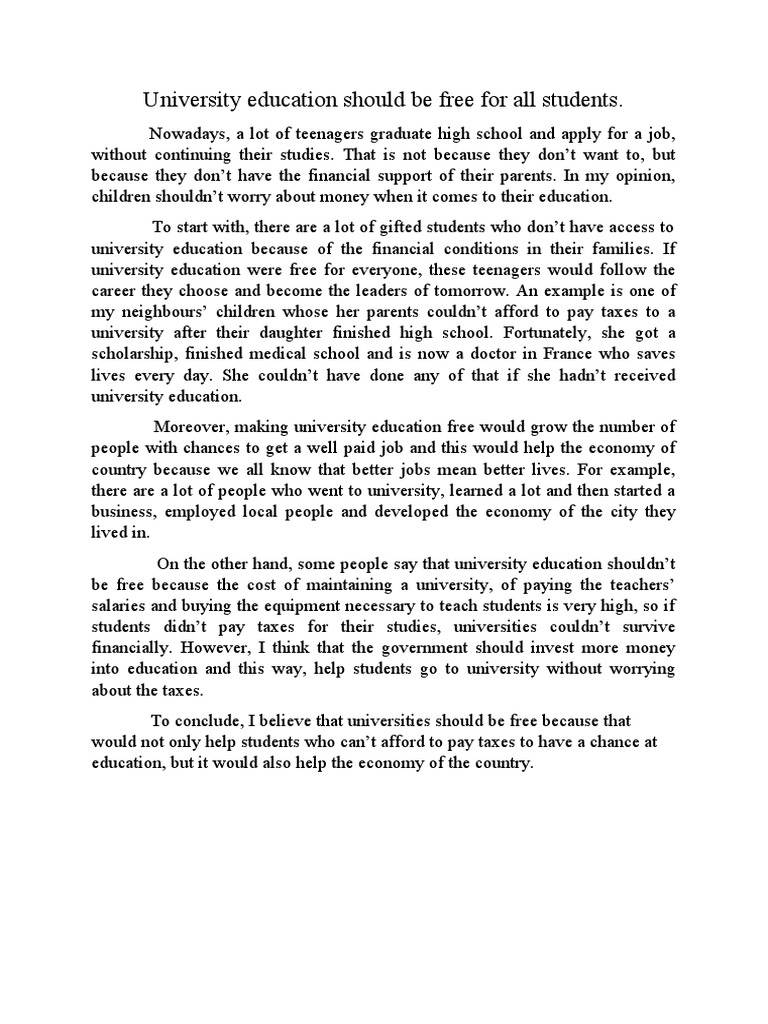Argumentative essay sample pdf