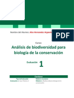 Analisis e La Biodiversidad para La Conservacion