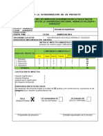 Ficha para La Categorización de Un Proyecto