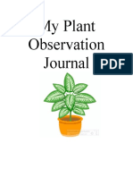 My Plant Observation Journal