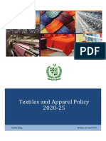 Textiles and Apparel Policy 2020-25 Summary
