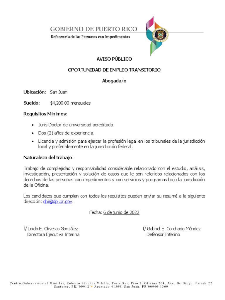 Convocatoria Abogado PDF