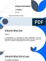 Curso de documentação cartorária: teoria e prática sobre emancipação, regimes de bens, pessoas jurídicas, escrituras públicas