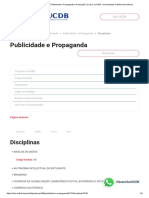 Disciplinas - Publicidade e Propaganda - Graduação - Cursos - UCDB - Universidade Católica Dom Bosco