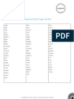YogaRenew Empowering Yoga Verbs