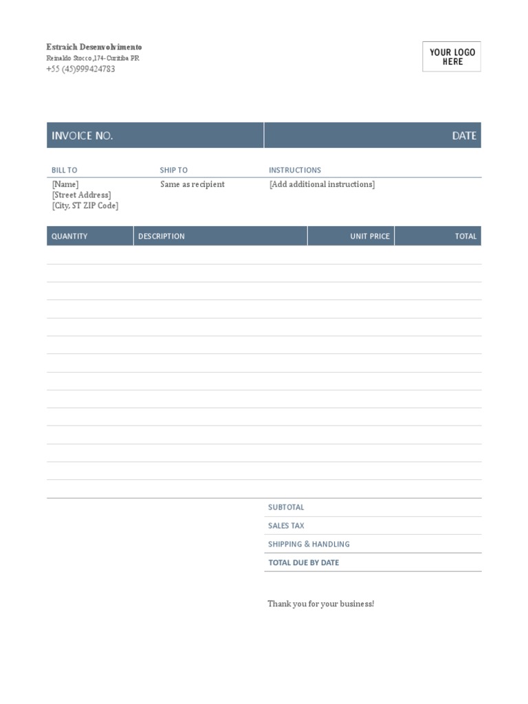 Invoice Template | PDF