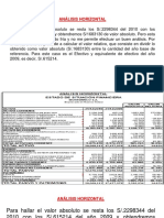 Analisis Horizontal y Ratios