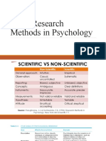Research Methods in Psychology: Descriptive vs Explanatory