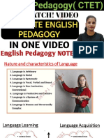 Complete English Pedagogy For CTET Notes