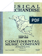 1928-29 Continental Fretted Instrument Excerpt From A Continental Counter Catalog