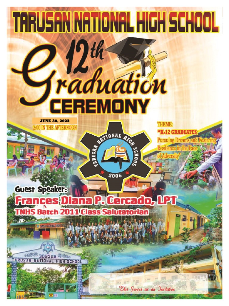 Tarusan HS Class of 2022 Graduation | PDF | Worship | Dream
