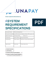 System Requirement Specifications: Fintech Capital SDN BHD (942423-H)